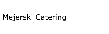 Mejerski Catering